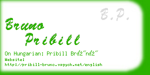 bruno pribill business card